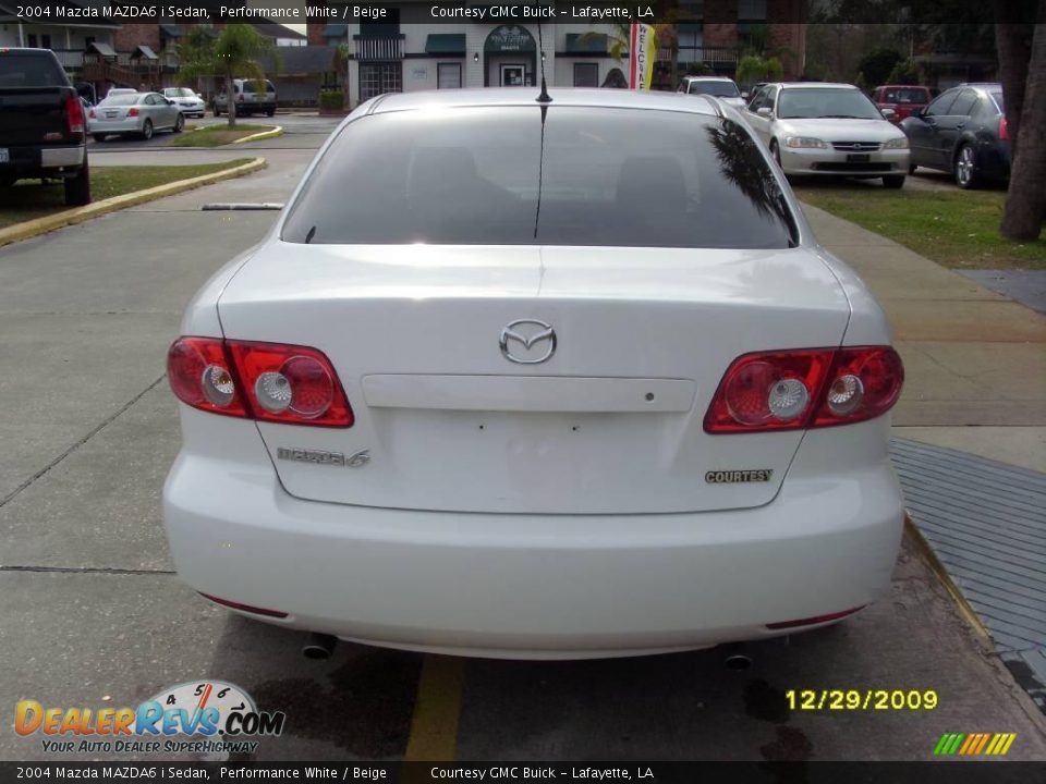 2004 Mazda MAZDA6 i Sedan Performance White / Beige Photo #2