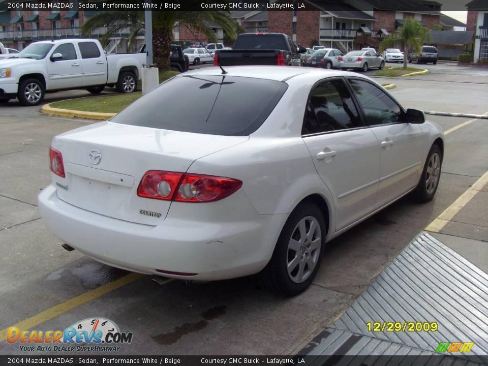 2004 Mazda MAZDA6 i Sedan Performance White / Beige Photo #4