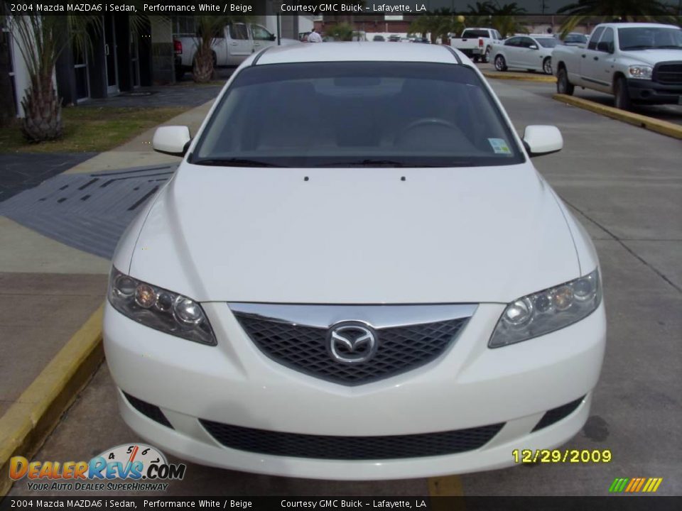 2004 Mazda MAZDA6 i Sedan Performance White / Beige Photo #6