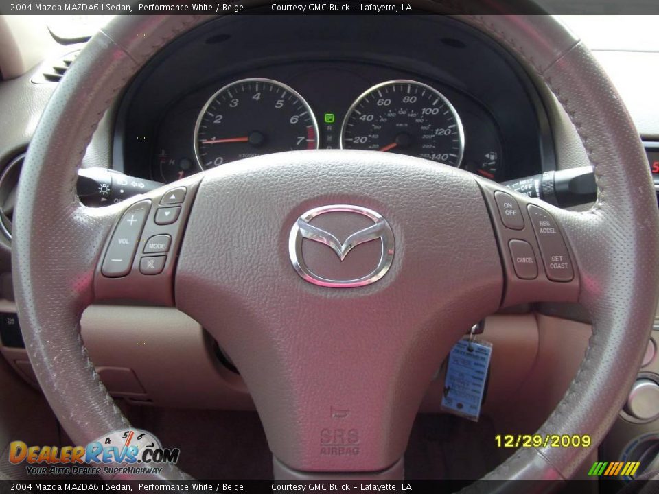 2004 Mazda MAZDA6 i Sedan Performance White / Beige Photo #7