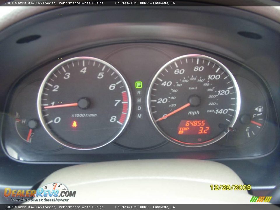 2004 Mazda MAZDA6 i Sedan Performance White / Beige Photo #13
