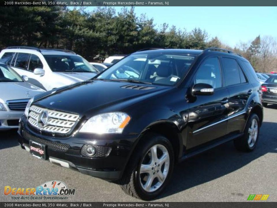 2008 Mercedes-Benz ML 350 4Matic Black / Black Photo #1