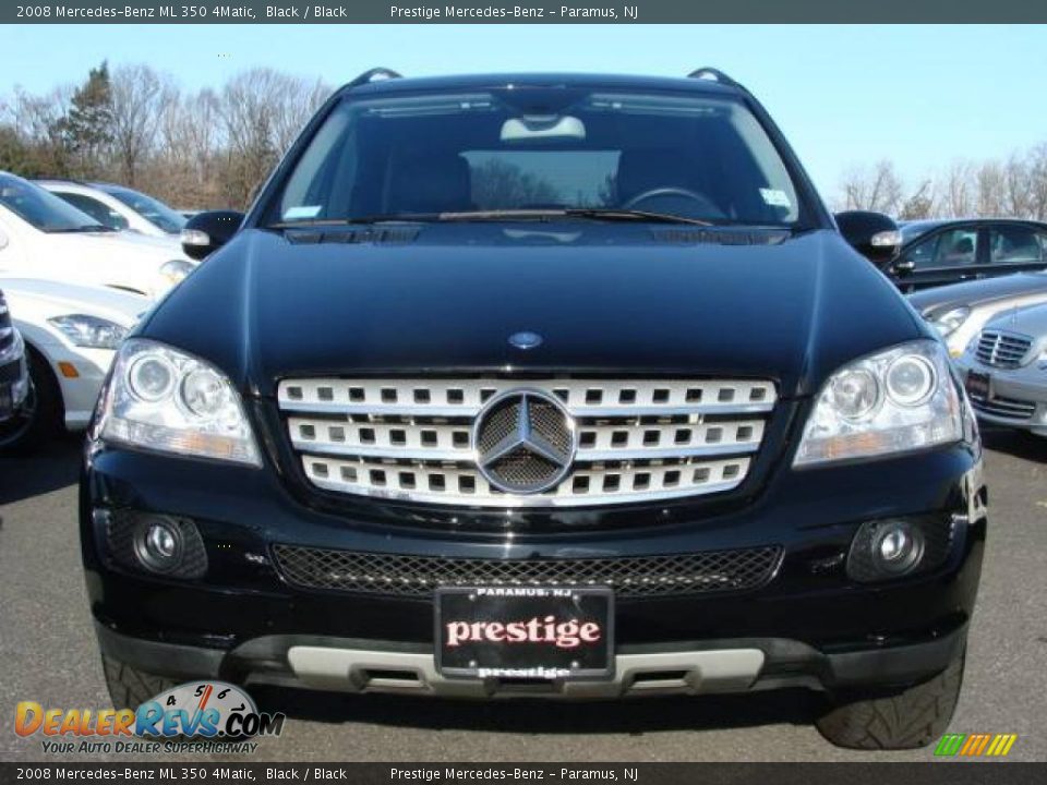 2008 Mercedes-Benz ML 350 4Matic Black / Black Photo #2