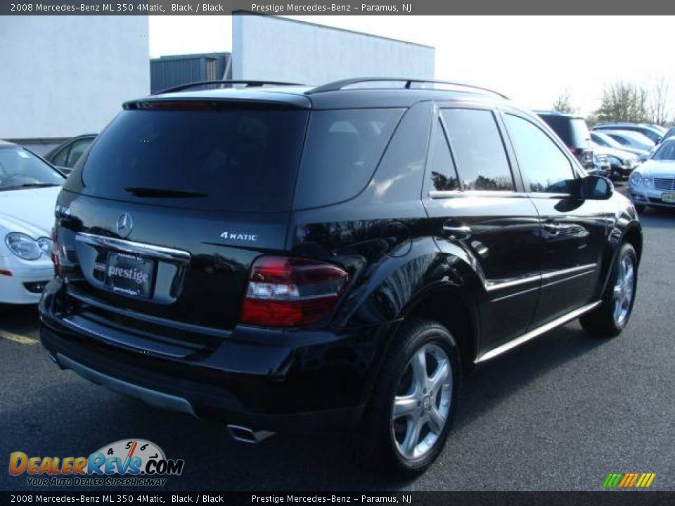 2008 Mercedes-Benz ML 350 4Matic Black / Black Photo #4