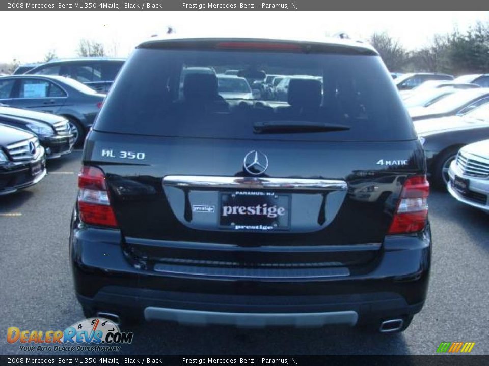 2008 Mercedes-Benz ML 350 4Matic Black / Black Photo #5