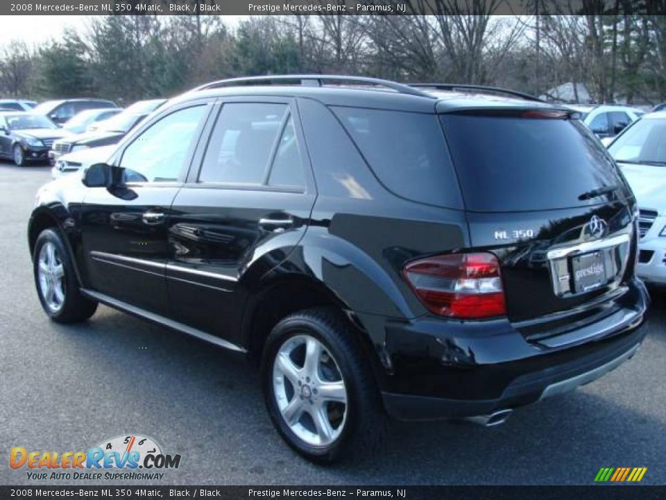 2008 Mercedes-Benz ML 350 4Matic Black / Black Photo #6