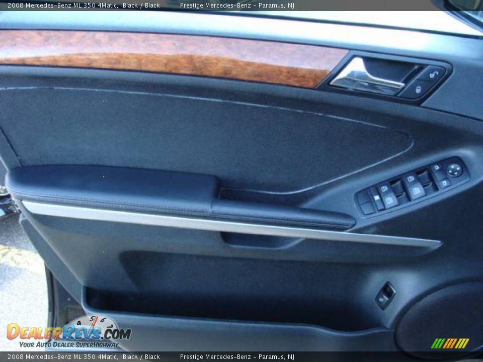 2008 Mercedes-Benz ML 350 4Matic Black / Black Photo #7