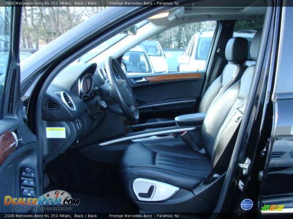 2008 Mercedes-Benz ML 350 4Matic Black / Black Photo #8