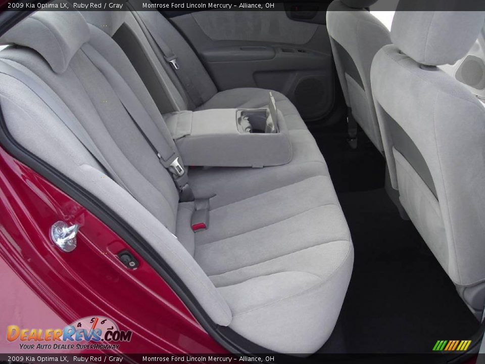 2009 Kia Optima LX Ruby Red / Gray Photo #14