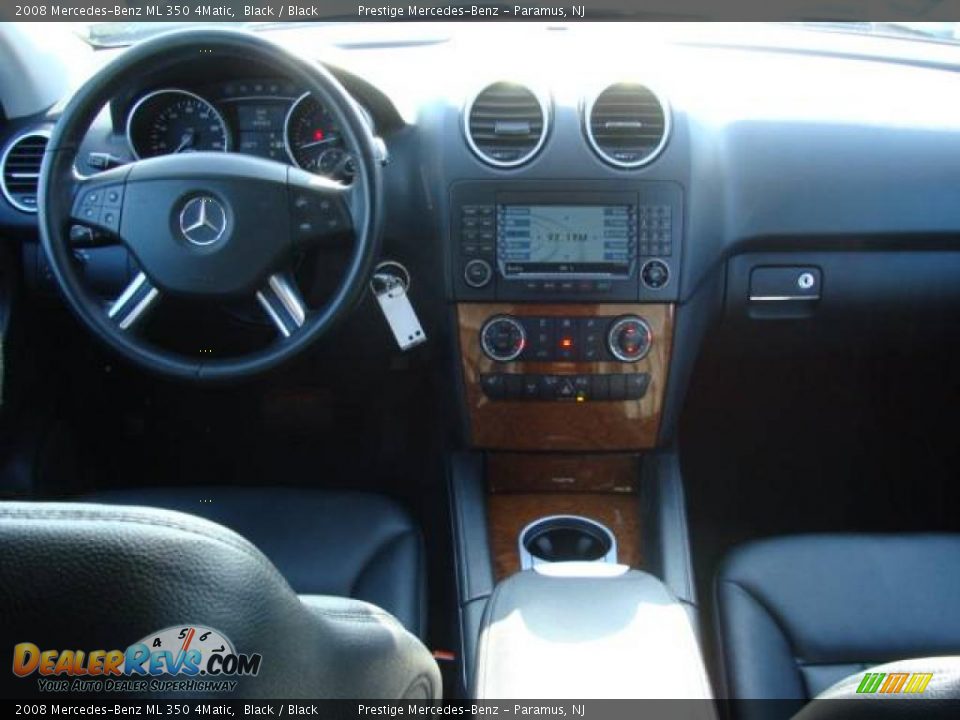 2008 Mercedes-Benz ML 350 4Matic Black / Black Photo #10