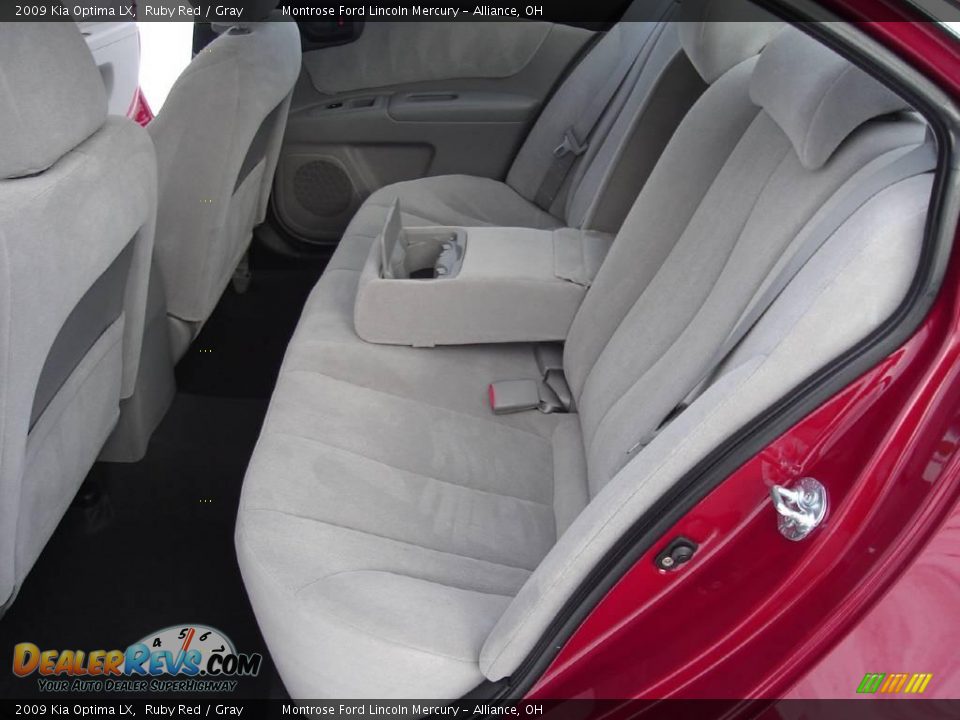 2009 Kia Optima LX Ruby Red / Gray Photo #15
