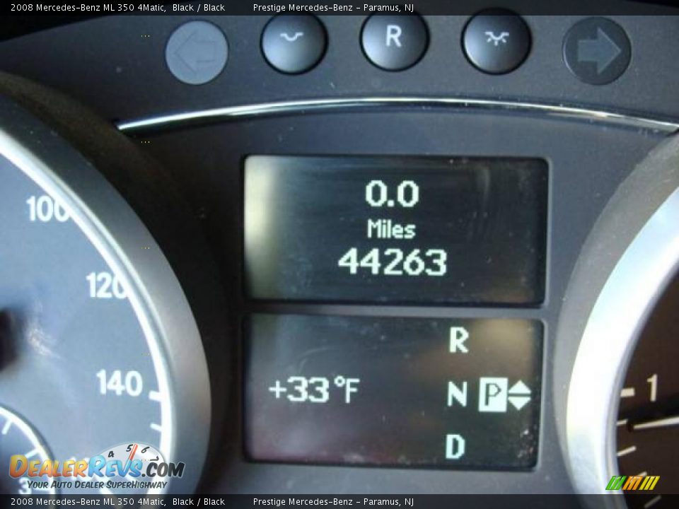 2008 Mercedes-Benz ML 350 4Matic Black / Black Photo #11