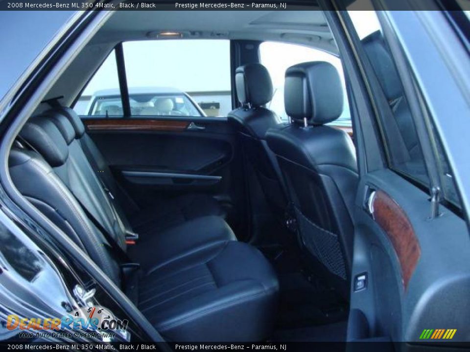 2008 Mercedes-Benz ML 350 4Matic Black / Black Photo #13