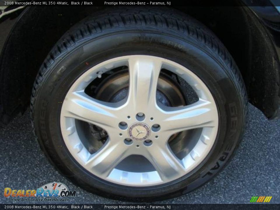 2008 Mercedes-Benz ML 350 4Matic Black / Black Photo #15