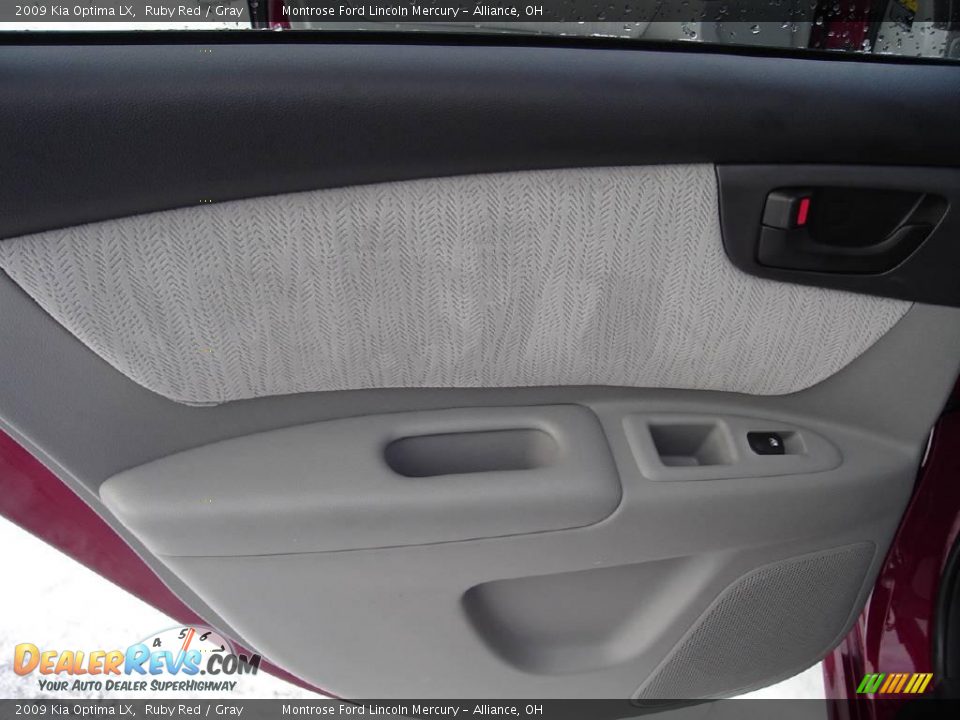 2009 Kia Optima LX Ruby Red / Gray Photo #20