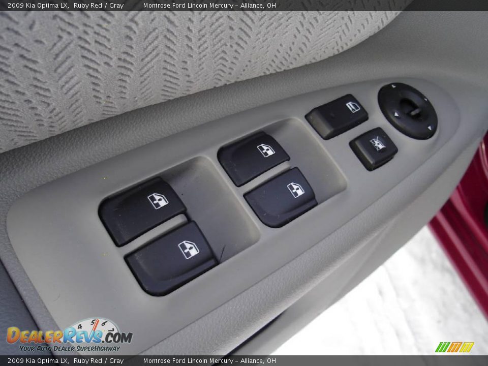 2009 Kia Optima LX Ruby Red / Gray Photo #22
