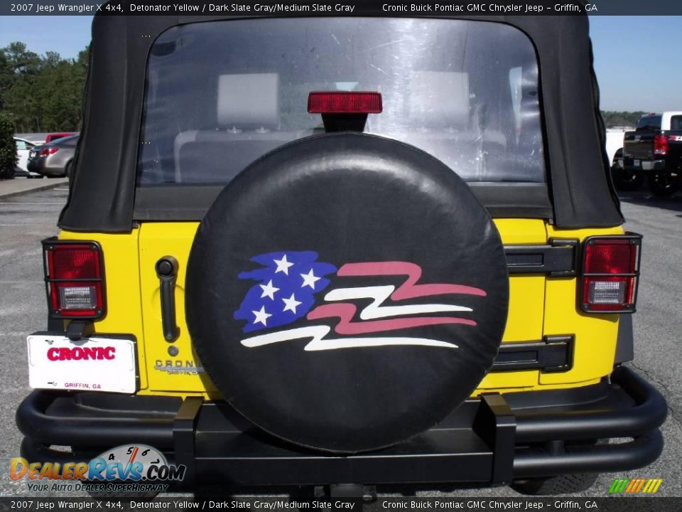 2007 Jeep Wrangler X 4x4 Detonator Yellow / Dark Slate Gray/Medium Slate Gray Photo #7