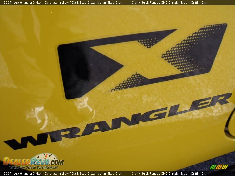 2007 Jeep Wrangler X 4x4 Detonator Yellow / Dark Slate Gray/Medium Slate Gray Photo #11