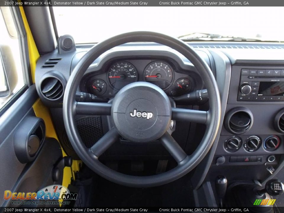 2007 Jeep Wrangler X 4x4 Detonator Yellow / Dark Slate Gray/Medium Slate Gray Photo #18