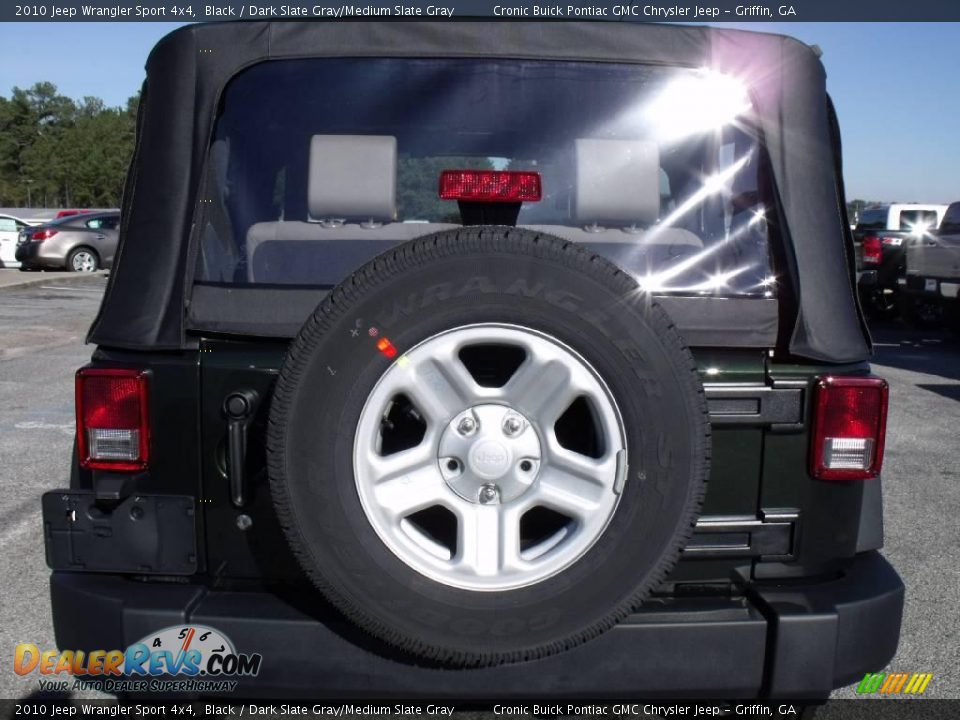 2010 Jeep Wrangler Sport 4x4 Black / Dark Slate Gray/Medium Slate Gray Photo #7