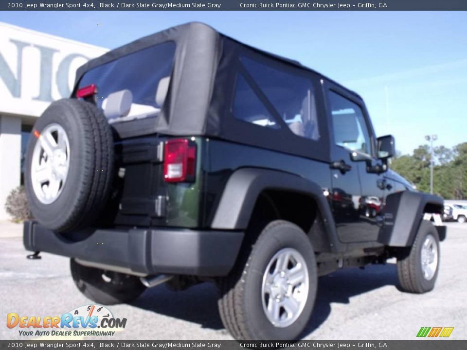 2010 Jeep Wrangler Sport 4x4 Black / Dark Slate Gray/Medium Slate Gray Photo #8
