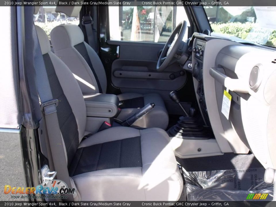2010 Jeep Wrangler Sport 4x4 Black / Dark Slate Gray/Medium Slate Gray Photo #14