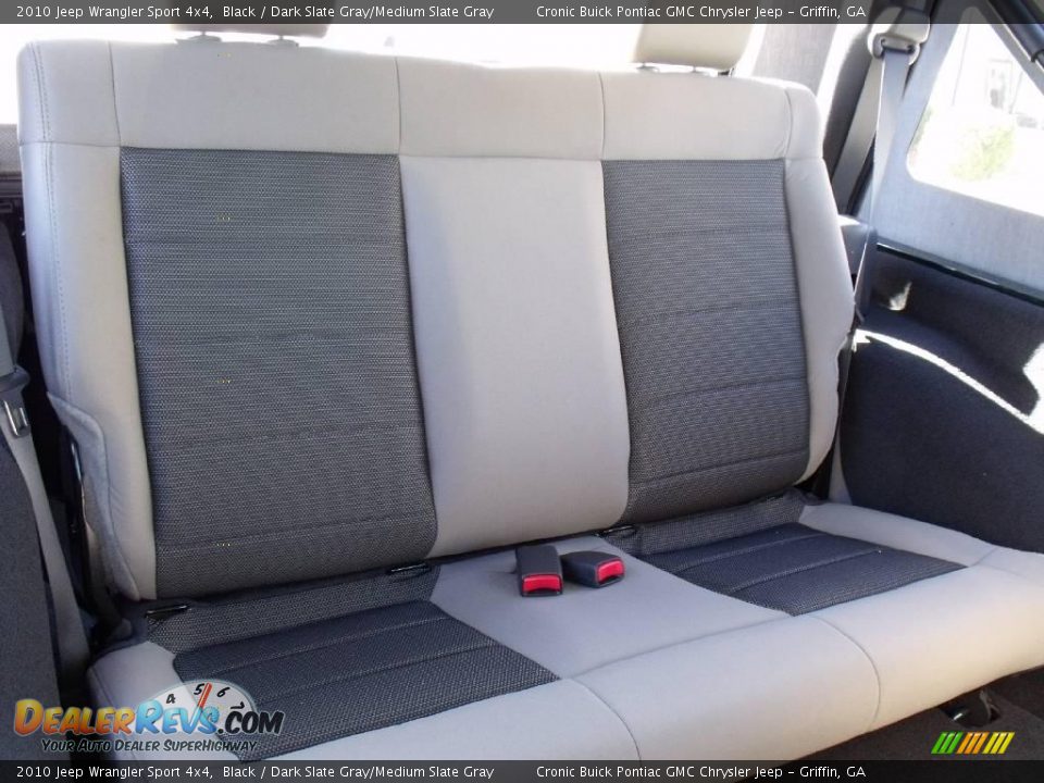 2010 Jeep Wrangler Sport 4x4 Black / Dark Slate Gray/Medium Slate Gray Photo #15