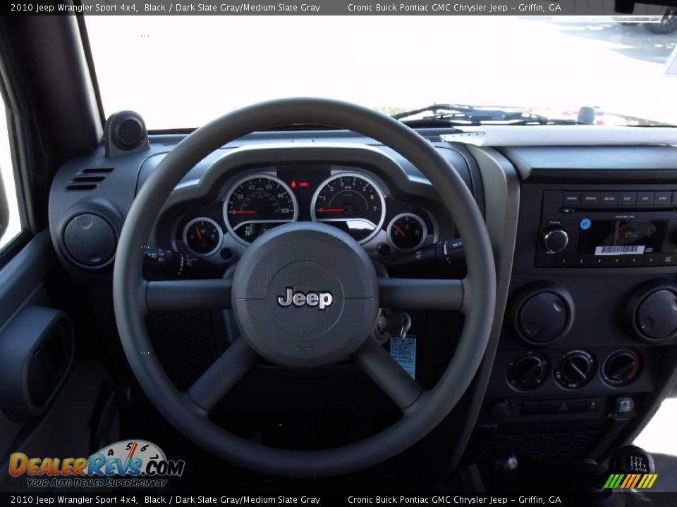 2010 Jeep Wrangler Sport 4x4 Black / Dark Slate Gray/Medium Slate Gray Photo #17