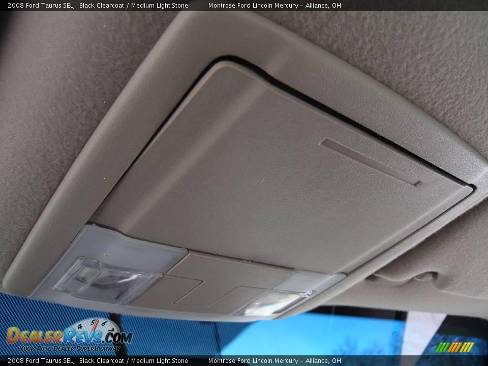 2008 Ford Taurus SEL Black Clearcoat / Medium Light Stone Photo #33