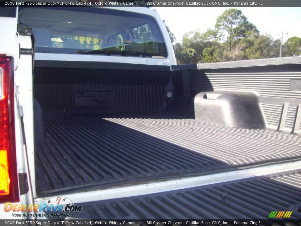 2008 Ford F250 Super Duty XLT Crew Cab 4x4 Oxford White / Camel Photo #5