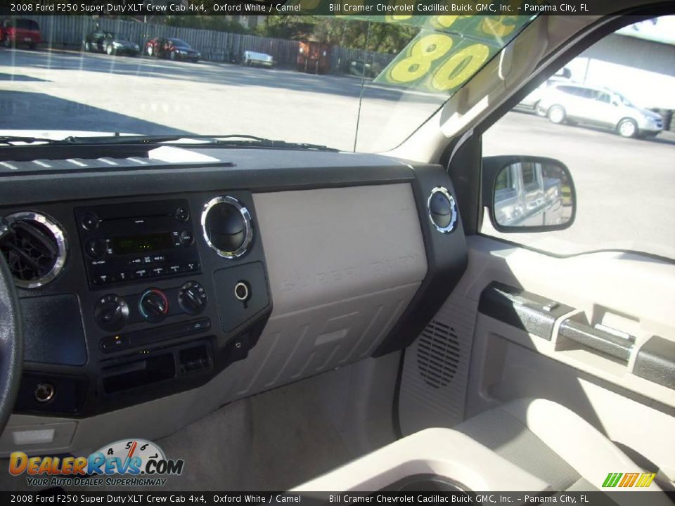 2008 Ford F250 Super Duty XLT Crew Cab 4x4 Oxford White / Camel Photo #8