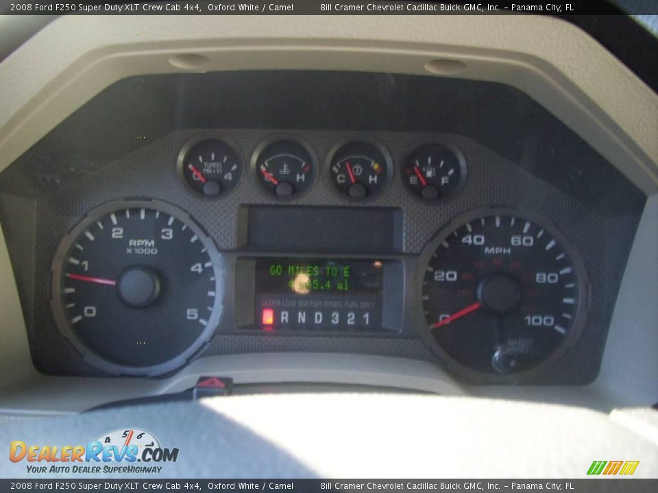 2008 Ford F250 Super Duty XLT Crew Cab 4x4 Oxford White / Camel Photo #13