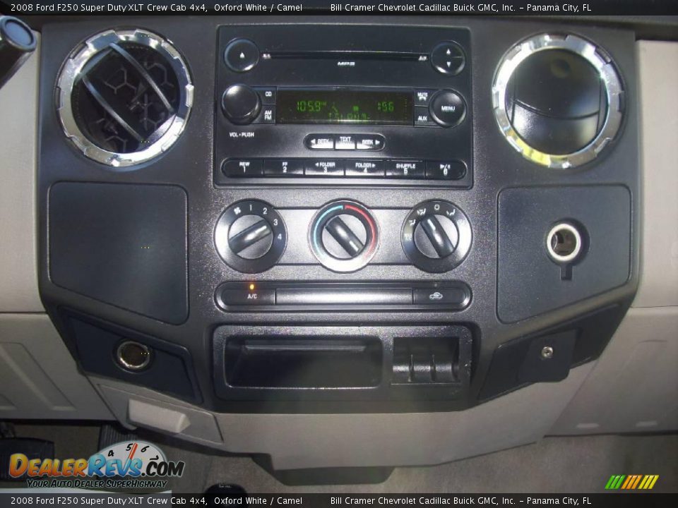 2008 Ford F250 Super Duty XLT Crew Cab 4x4 Oxford White / Camel Photo #16