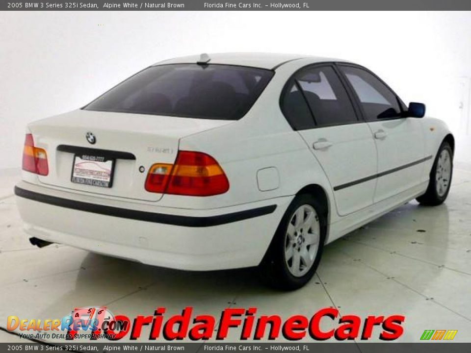 2005 BMW 3 Series 325i Sedan Alpine White / Natural Brown Photo #2