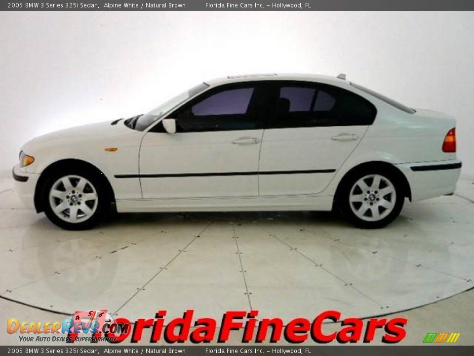 2005 BMW 3 Series 325i Sedan Alpine White / Natural Brown Photo #3