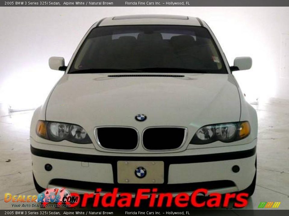 2005 BMW 3 Series 325i Sedan Alpine White / Natural Brown Photo #5