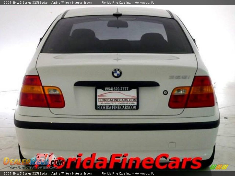 2005 BMW 3 Series 325i Sedan Alpine White / Natural Brown Photo #6