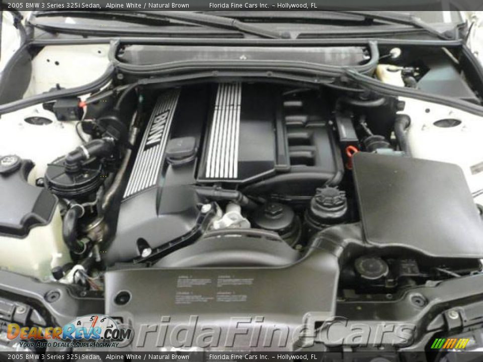 2005 BMW 3 Series 325i Sedan Alpine White / Natural Brown Photo #9