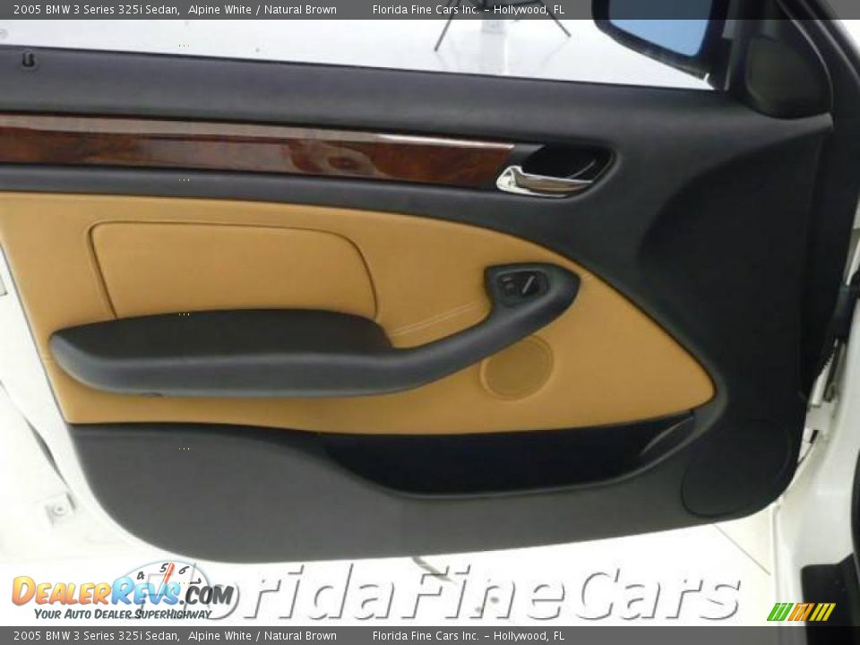 2005 BMW 3 Series 325i Sedan Alpine White / Natural Brown Photo #11