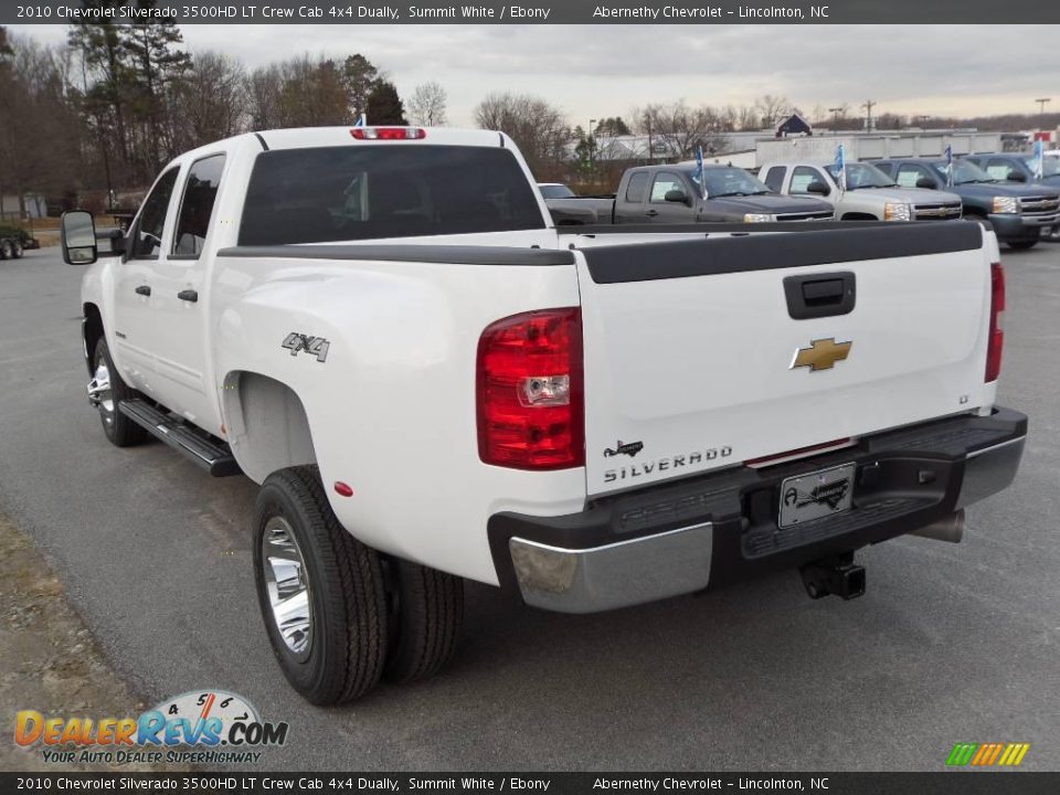 2010 Chevrolet Silverado 3500HD LT Crew Cab 4x4 Dually Summit White / Ebony Photo #2