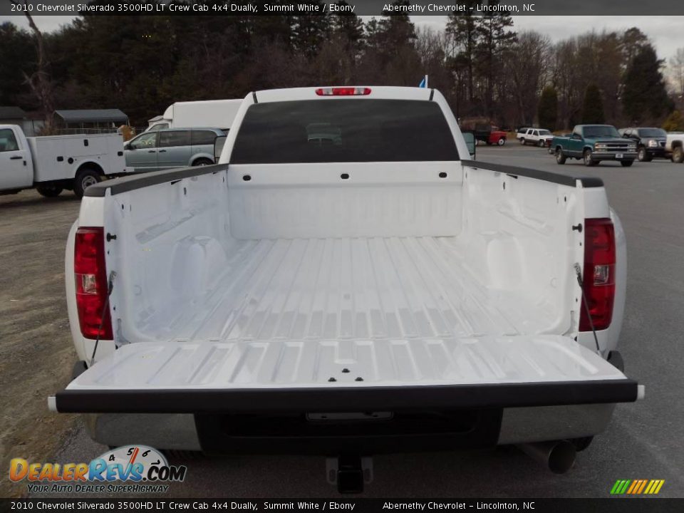 2010 Chevrolet Silverado 3500HD LT Crew Cab 4x4 Dually Summit White / Ebony Photo #4