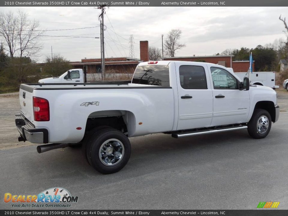 2010 Chevrolet Silverado 3500HD LT Crew Cab 4x4 Dually Summit White / Ebony Photo #5