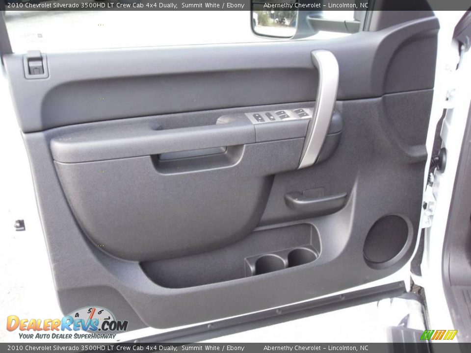 2010 Chevrolet Silverado 3500HD LT Crew Cab 4x4 Dually Summit White / Ebony Photo #9