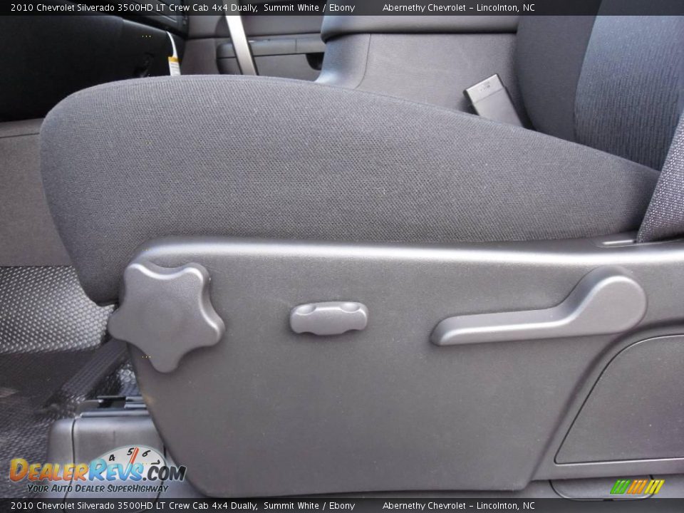 2010 Chevrolet Silverado 3500HD LT Crew Cab 4x4 Dually Summit White / Ebony Photo #11