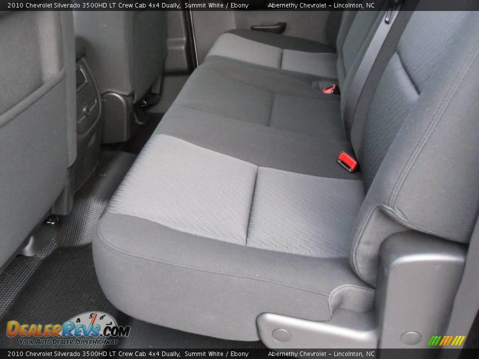 2010 Chevrolet Silverado 3500HD LT Crew Cab 4x4 Dually Summit White / Ebony Photo #13