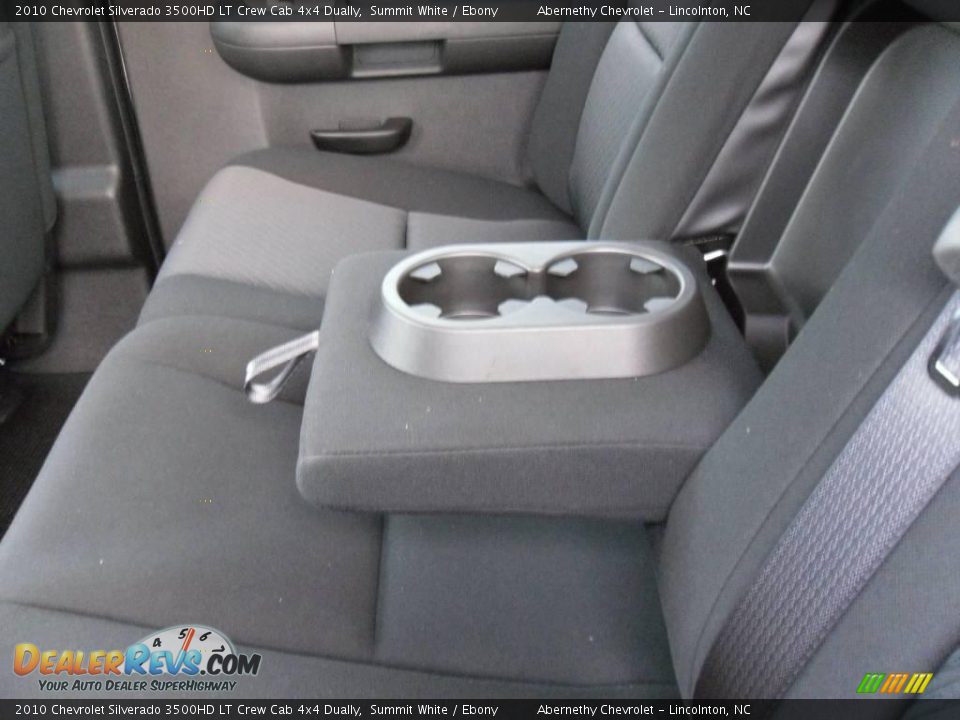 2010 Chevrolet Silverado 3500HD LT Crew Cab 4x4 Dually Summit White / Ebony Photo #14