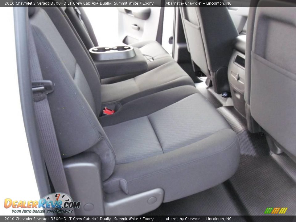 2010 Chevrolet Silverado 3500HD LT Crew Cab 4x4 Dually Summit White / Ebony Photo #15