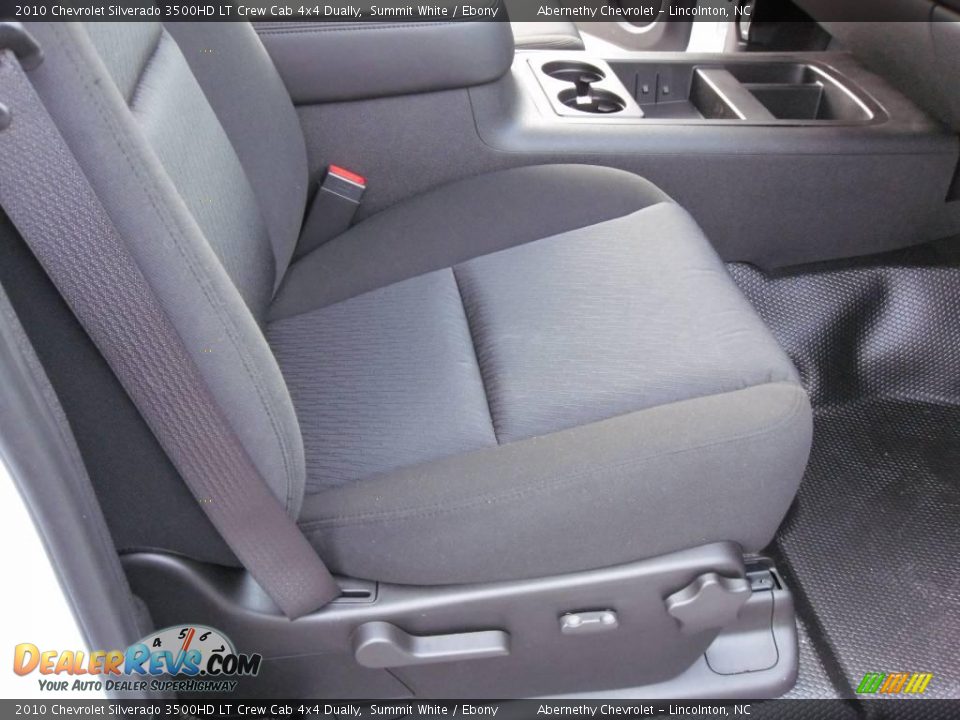 2010 Chevrolet Silverado 3500HD LT Crew Cab 4x4 Dually Summit White / Ebony Photo #16
