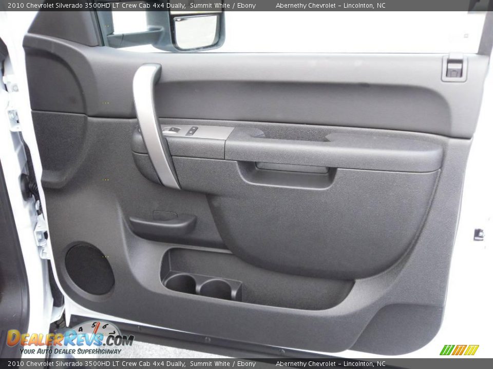 2010 Chevrolet Silverado 3500HD LT Crew Cab 4x4 Dually Summit White / Ebony Photo #18