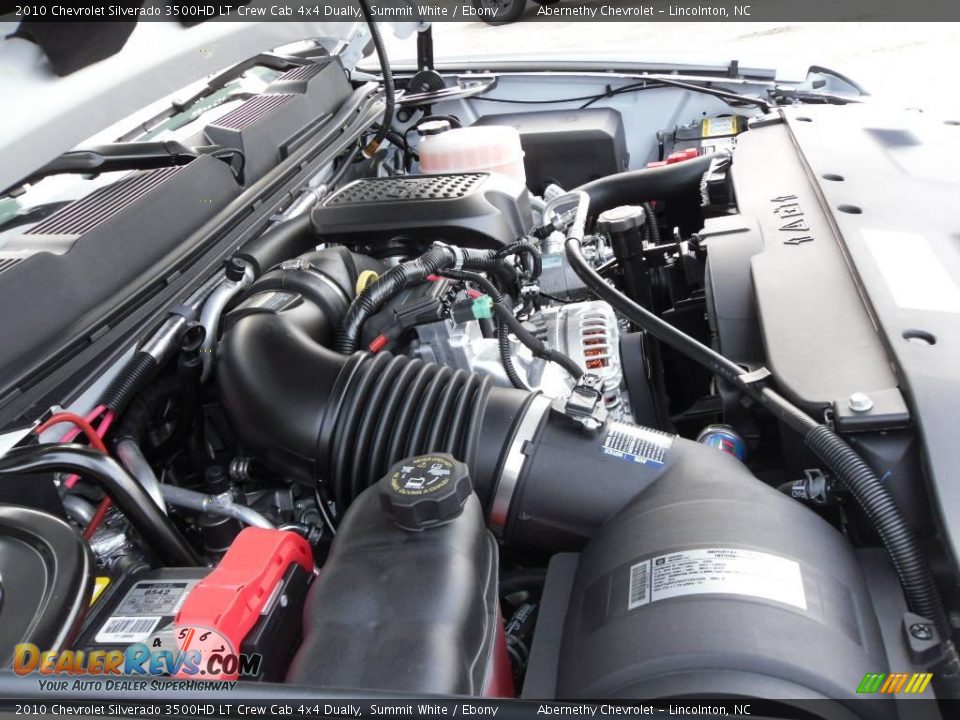 2010 Chevrolet Silverado 3500HD LT Crew Cab 4x4 Dually Summit White / Ebony Photo #21